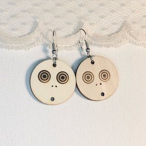 {Pyrography Earrings} 🔥